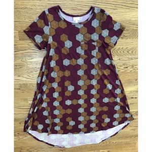 LULAROE short sleeve patterned dress!
